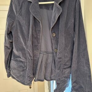 J. Jill Women's blue Corduroy Jacket unlined